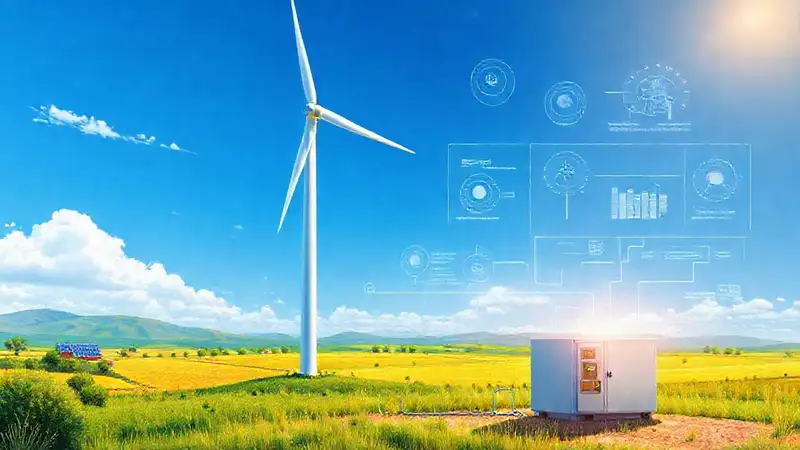 Turbina eólica remota almacena energía solar