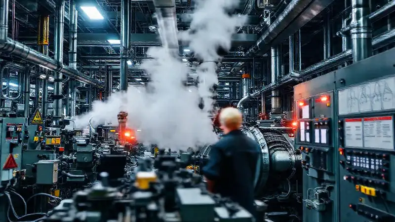 Una planta industrial transmite confiabilidad, compleja y oscura