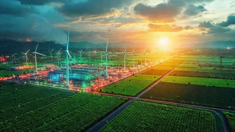 Energía verde impulsa un futuro brillante