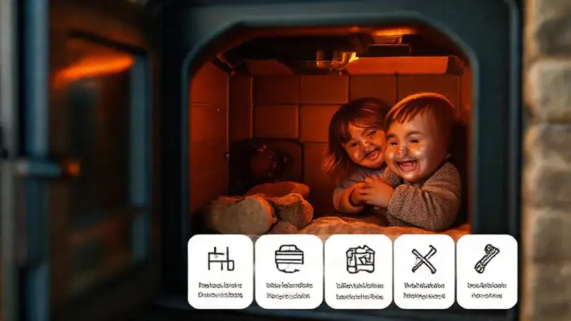 Estufa de pellets cálida