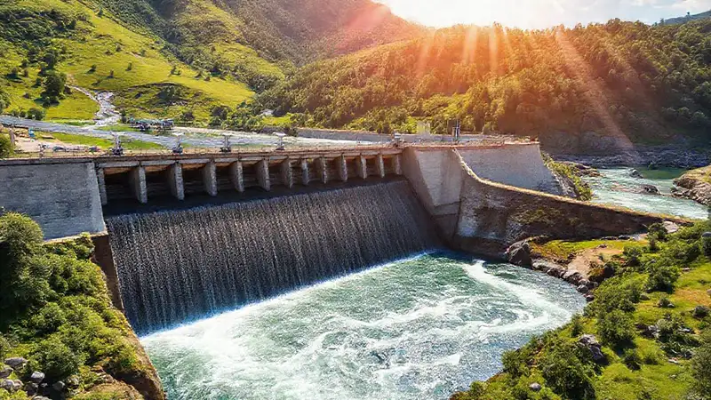 Turbinas modernas generan energía limpia allí