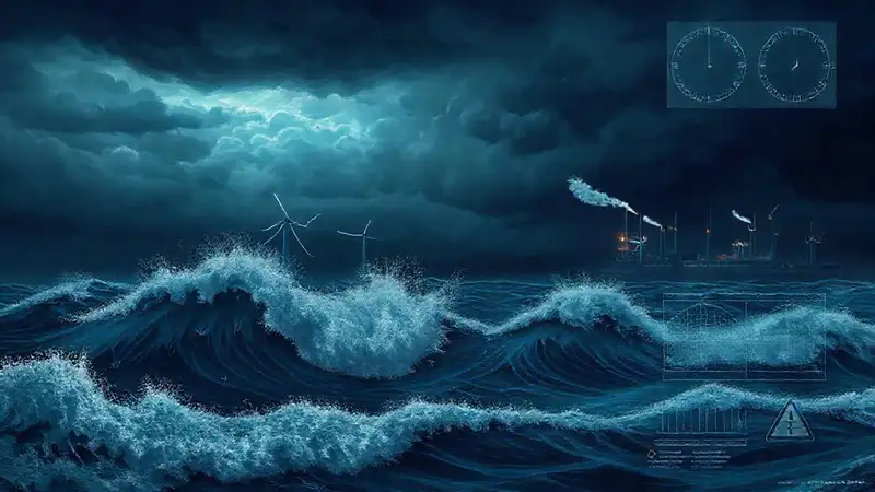 Olas marinas generan energía en tormenta