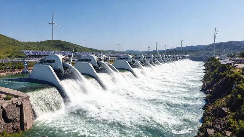 Energía limpia impulsa un paisaje moderno