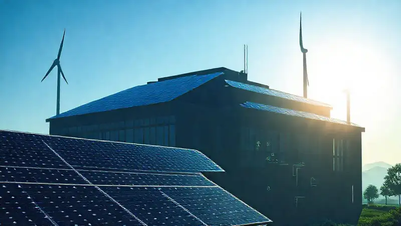 Arquitectura sostenible captura energía del sol