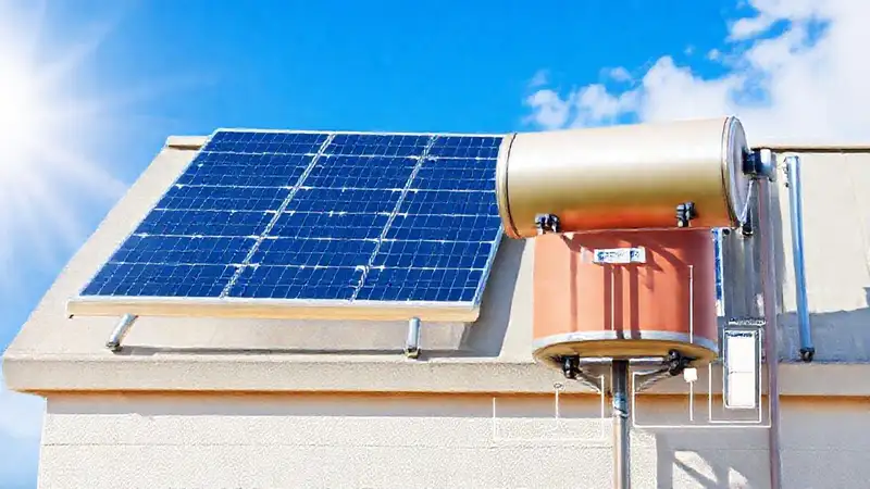 Paneles solares proveen agua caliente en día soleado