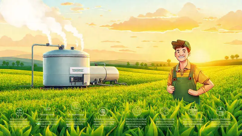 Una planta de biogás promueve energía limpia