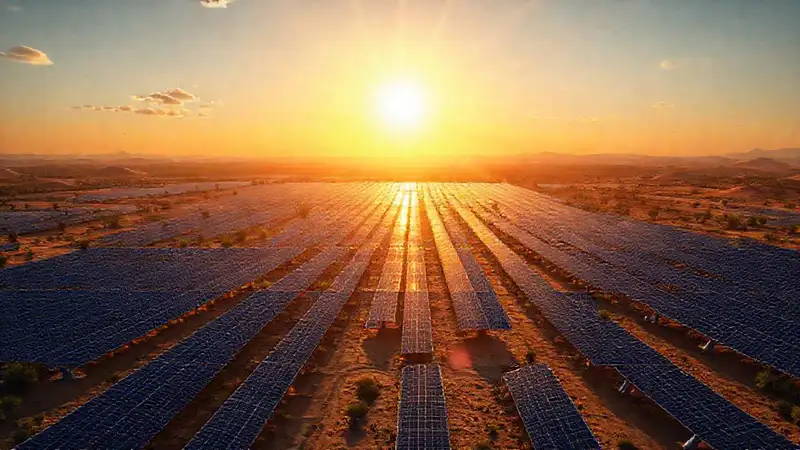 Una granja solar futurista mapea el sol