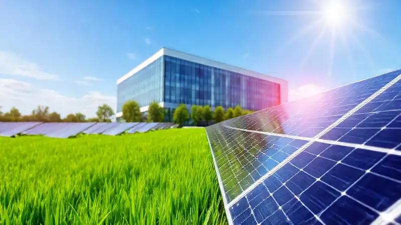 Paneles solares iluminan un diseño profesional