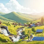 Pueblo rural: energía sostenible