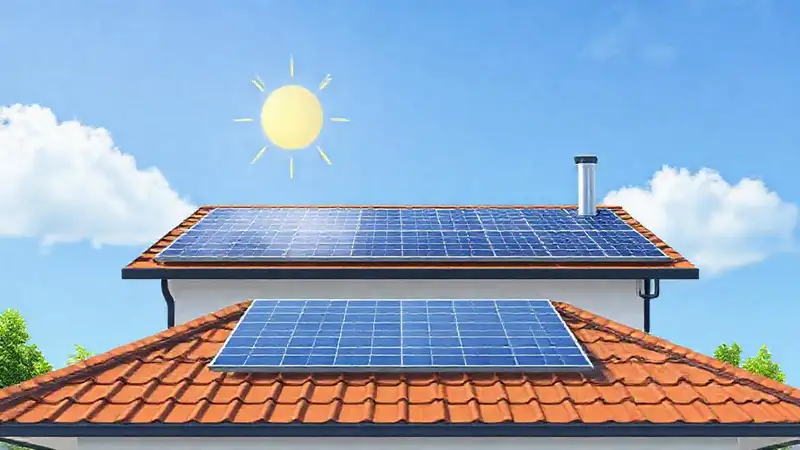 Paneles solares generan energía limpia en casa