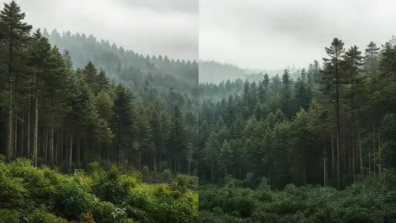 Escenas contrastantes muestran alternativas sostenibles