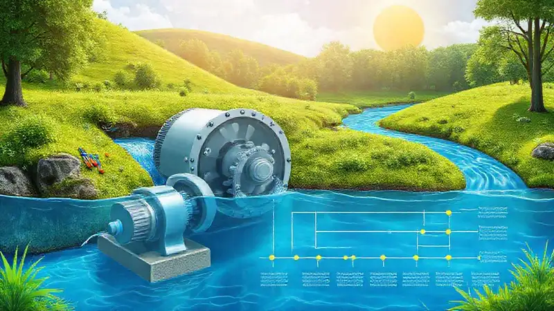 Turbina hidroeléctrica: mantenimiento limpio y eficiente