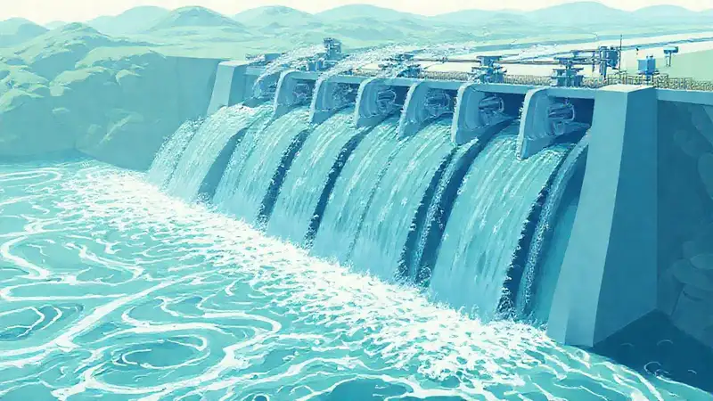 Presa hidroeléctrica modifica el flujo del río