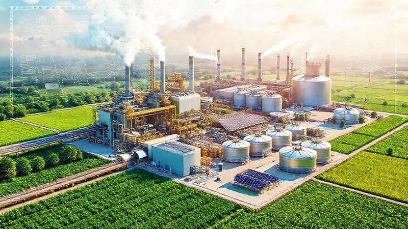 Una planta biomasa genera energía sostenible