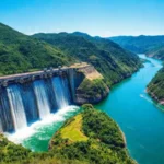 Presa hidroeléctrica genera energía sostenible en Sudamérica