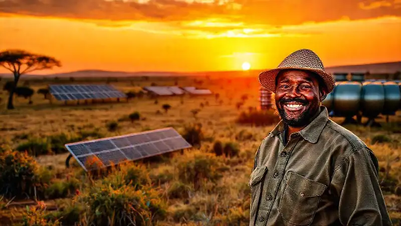 Savanna africana: energía sostenible y esperanza