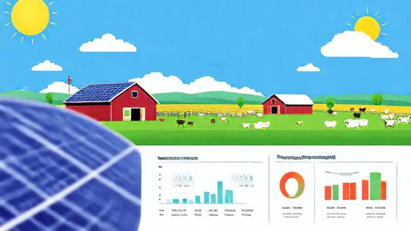 Paneles solares iluminan paisajes rurales modernos