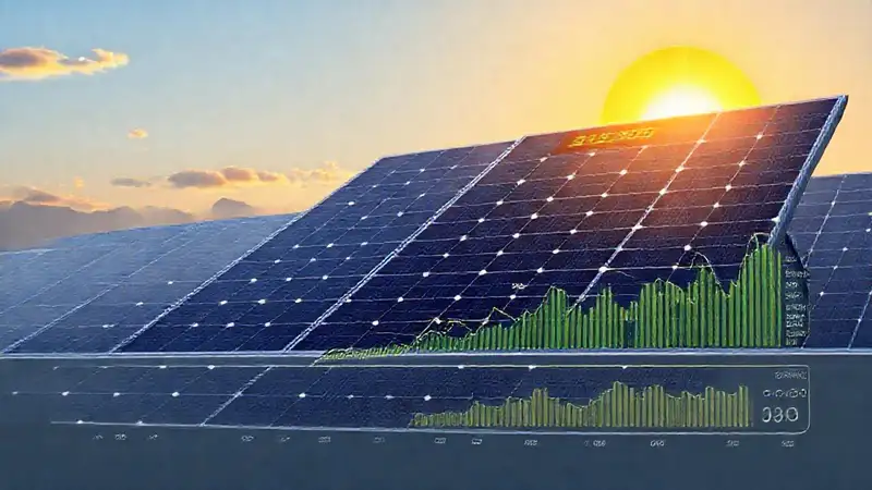 Paneles solares muestran energía limpia y ganancias