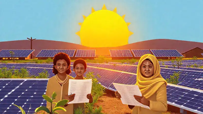 Una granja solar informa a la comunidad