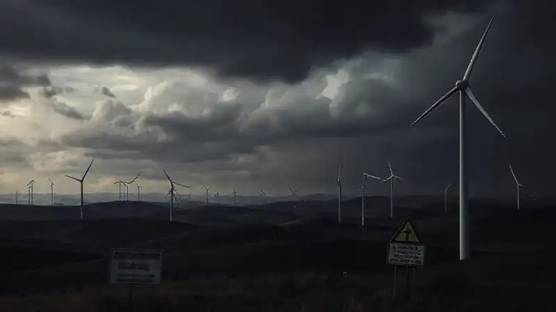 Turbinas silenciosas auguran una atmósfera inquietante
