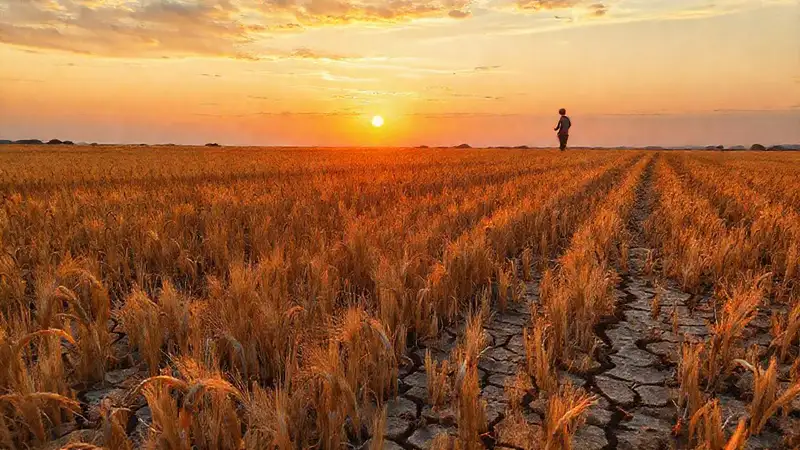 La sequía muestra un campo de esperanza