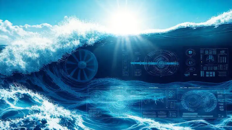 Turbinas marinas generan energía en océano