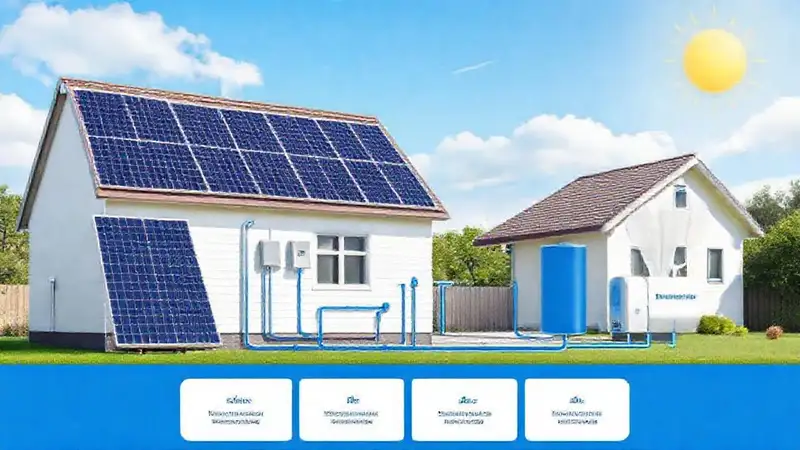 Paneles solares calientan agua doméstica