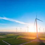 Turbinas eólicas generan energía limpia y brillante